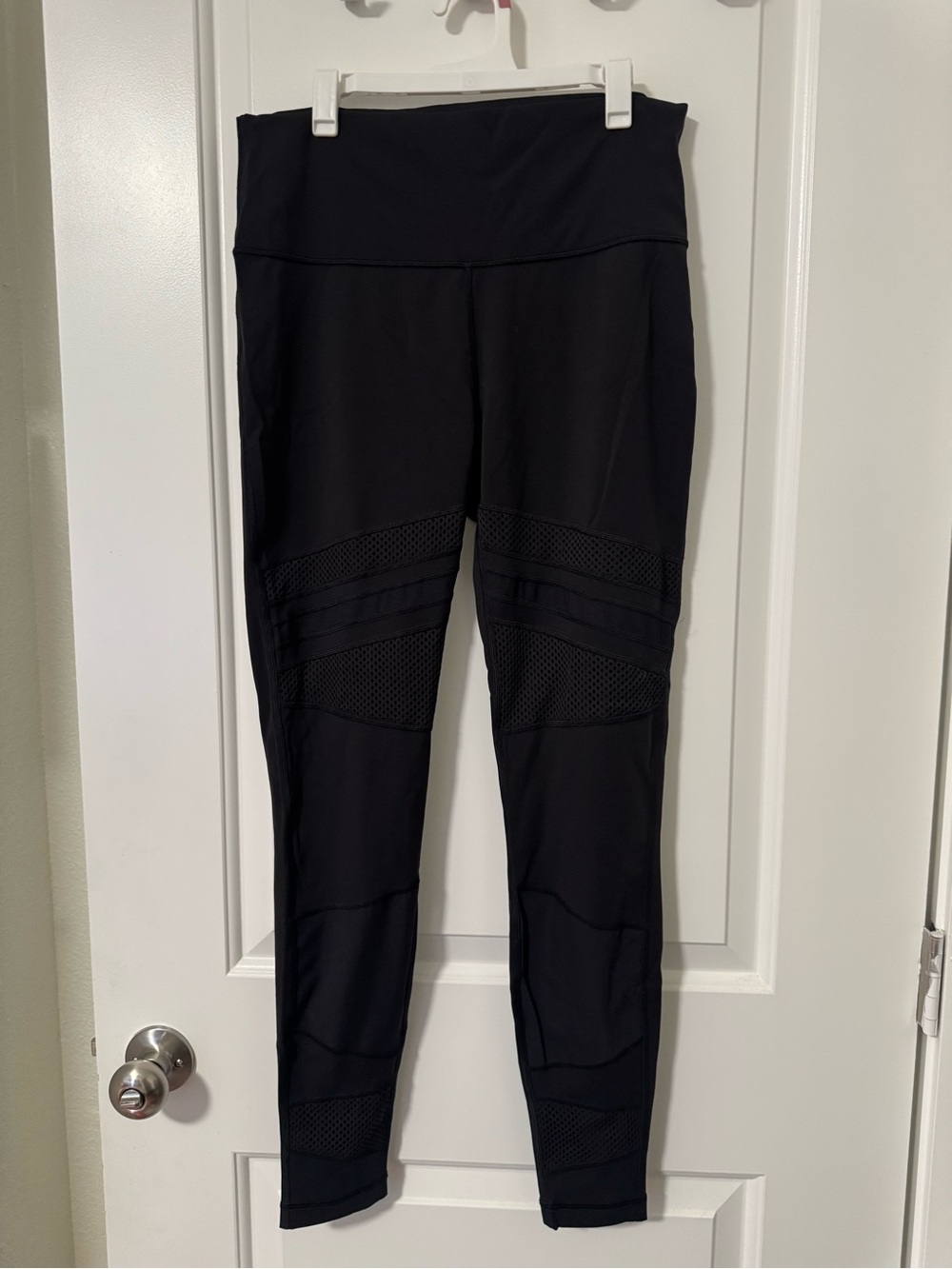 lululemon athletica Black Mesh-Panel High-Rise Leggings